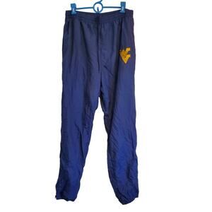 Y2K WV West Virginia Mountaineers Blue and Gold Elastic Waist Pull On Joggers